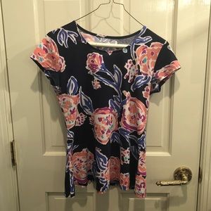 lilly pulitzer peplum top